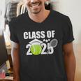 Class Of 2025 Graduation Senior Tennis Player Men's V-Neck T-Shirt