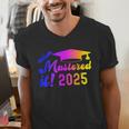 Class Of 2025 Mastered It College Masters Degree Graduation Men's V-Neck T-Shirt