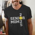 Class Of 2025 Softball Mom Senior Graduation Graduate Women Men's V-Neck T-Shirt