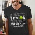 Class Of 2025 Tennis Mom Senior Graduation Graduate Men's V-Neck T-Shirt