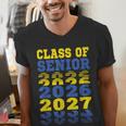 Class Of 2026 2027 Senior Graduation Students Men's V-Neck T-Shirt