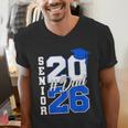 Class Of 2026 Dad Proud Dad Of A 2026 Senior Graduate Men's V-Neck T-Shirt