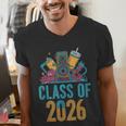 Class Of 2026 Retro Graduation Memory Nostalgia For Seniors Men's V-Neck T-Shirt