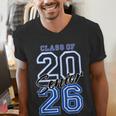 Class Of 2026 Senior Graduation High School And College Grad Men's V-Neck T-Shirt