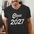 Class Of 2027 Graduation School Spirit Her Senior Class Men's V-Neck T-Shirt