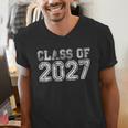 Class Of 2027 Grow With Me Future Graduation Year Men's V-Neck T-Shirt
