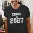 Class Of 2027 Shirt Senior Graduation 2027 Men's V-Neck T-Shirt