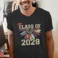 Class Of 2028 High School Graduation Senior 2028 Men's V-Neck T-Shirt