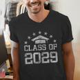 Class Of 2029 Grow With Me Graduation Back To School Men's V-Neck T-Shirt
