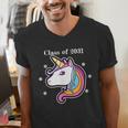 Class Of 2031 Graduation Year UnicornShirt Men's V-Neck T-Shirt