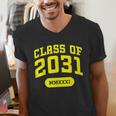 Class Of 2031 Shirts For Kindergarten Photo To Graduation Men's V-Neck T-Shirt
