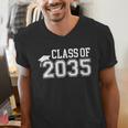 Class Of 2035 Graduation First Day Of School Boys Girls Kids Men's V-Neck T-Shirt