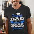 Class Of 2035 Graduation Parents Of Kindergarten Kid Dad Mom Men's V-Neck T-Shirt