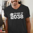 Class Of 2038 Shirt Senior Graduation 2038 Men's V-Neck T-Shirt