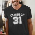 Class Of 31 2031 School Tee Shirt Graduation Class Party Men's V-Neck T-Shirt