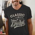 Classic Grandpa Saying Car Lover Men Dad Papa Grandpa Men's V-Neck T-Shirt