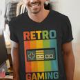 Classic Retro Gaming Nostalgia Men's V-Neck T-Shirt Classic Retro Gaming Nostalgia Men's V-Neck T-Shirt