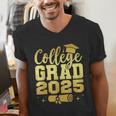 College Grad Class Of 2025 Senior Graduate Graduation Men's V-Neck T-Shirt
