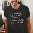 College Graduation Class Of 2021 Finally Graduated Men's V-Neck T-Shirt