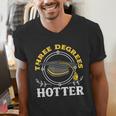College Masters Degree Graduation Three Degrees Hotter Men's V-Neck T-Shirt
