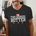 College Masters Degree Graduation Two Degrees Hotter Men's V-Neck T-Shirt