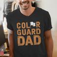 Color Guard Dad Flag Flipping Father Men's V-Neck T-Shirt