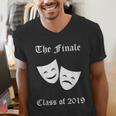 Cool Theater Graduation Tshirt Tragedy And Comedy Masks Men's V-Neck T-Shirt