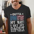Cool I Get My Daddy Back Today Military Child Small Men's V-Neck T-Shirt