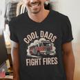 Cool Dads Fight Fire Firefighter Men's V-Neck T-Shirt Cool Dads Fight Fire Firefighter Men's V-Neck T-Shirt