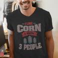 Corn Enthusiast Introvert Maize Farmer Planter Grower Men's V-Neck T-Shirt