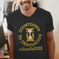 Countdown To Graduation Hourglass Senior Class Of 2022 Men's V-Neck T-Shirt