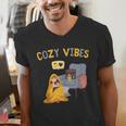 Cozy Vibes Atmospheric Introvert Men's V-Neck T-Shirt