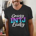 Crazy INTJ Lady Introvert Personality Men's V-Neck T-Shirt Crazy INTJ Lady Introvert Personality Men's V-Neck T-Shirt