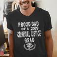 Criminal Justice Grad Proud Dad Vintage GraduationShirts Men's V-Neck T-Shirt