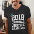 Criminal Justice Major Shirt 2018 Graduate Graduation E Men's V-Neck T-Shirt