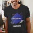 Criminology Graduation Graduated Degree University Student Men's V-Neck T-Shirt