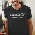 Curmudgeon Grumpy Mood Grouchy Dad Cranky Men Saying Men's V-Neck T-Shirt