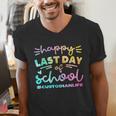 Custodian Life Graduation Day Last Day Of School Tie Dye Men's V-Neck T-Shirt