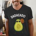Cute Avocado For Dad Men Fruit Avocado Pear Lovers Men's V-Neck T-Shirt
