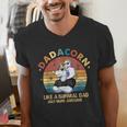 Cute Dadacorn Like A Normal Dad Only More Awesome Daddy Men's V-Neck T-Shirt
