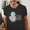 Cute Pigeon This Is My Book Character Costume For Reading Men's V-Neck T-Shirt