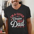 Cuter Version Of Dad Cute Kid Boy Girl Proud New Dad Men's V-Neck T-Shirt