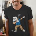 Dabbing Golfer Golfing Golfer Dad Men Boys Kids Youth Men's V-Neck T-Shirt Dabbing Golfer Golfing Golfer Dad Men Boys Kids Youth Men's V-Neck T-Shirt