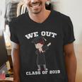 Dabbing Graduation Boy Class Of 2019 We Out Men's V-Neck T-Shirt