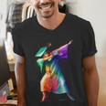 Dabbing Graduation Women Men's V-Neck T-Shirt