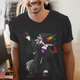 Dabbing Unicorn Cap And Gown Graduate 2021 Graduation Day Men's V-Neck T-Shirt