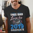 Dad Of a 2019 Graduate Shirt Proud Dad Graduation Grad Shirt Men's V-Neck T-Shirt