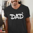 Dad 3 Kids 3rd Pregnancy Announcement Third Baby Tshirt Men's V-Neck T-Shirt