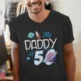 My Dad Is 50 Years Daddy Father 50th Years Birthday Men's V-Neck T-Shirt