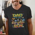Dad Of The Birthday Boy Brainrot Meme Kids Teens Boys Men's V-Neck T-Shirt